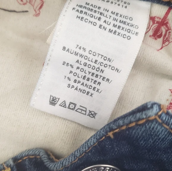 True Religion Blue Jeans Size 26 Straight Leg - Picture 9 of 9